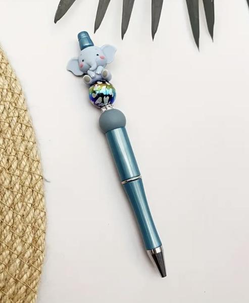 1pc Elephant 🐘 Beaded Silicone Pen