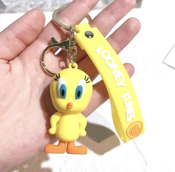 1pc Anime Cute Tweety Keychain