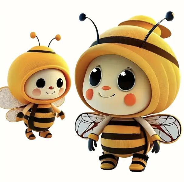 1pc 2D Acrylic Bee 🐝 Hanging Ornament 