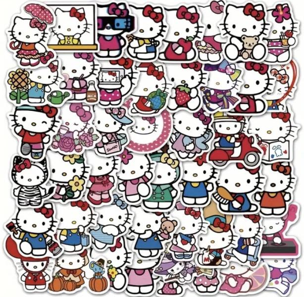 50pcs Sanrio Hello Kitty Stickers 
