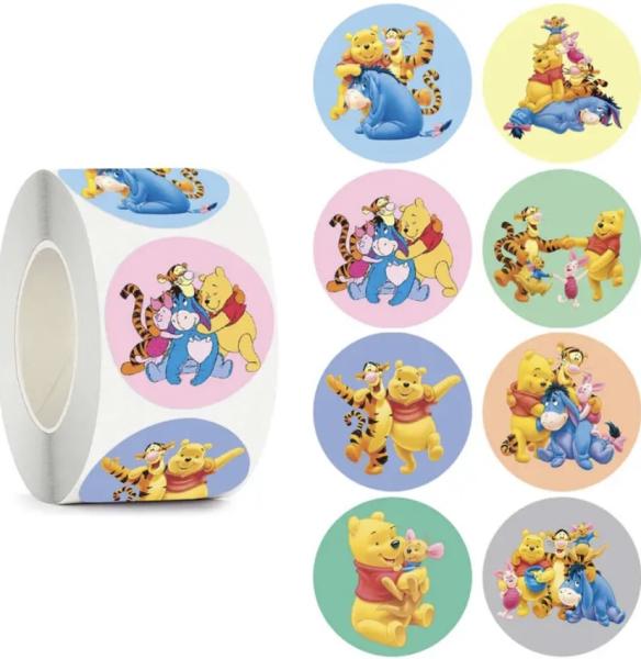 500pcs Disney Pooh Bear Stickers