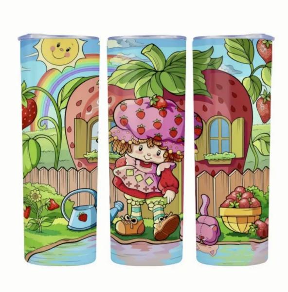 20oz Stainless Steel Strawberry 🍓 Shortcake Tumbler 