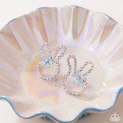 Paparazzi Bunny Backdrop Blue Earrings 