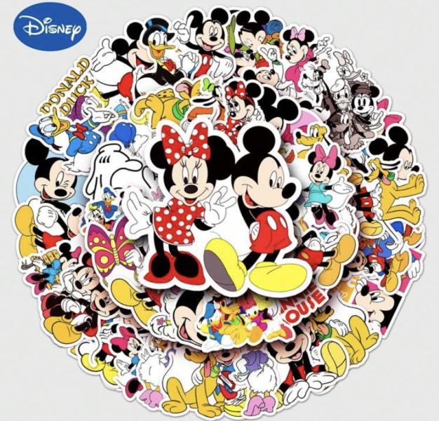 50pcs Mickey Minnie Mouse Stickers