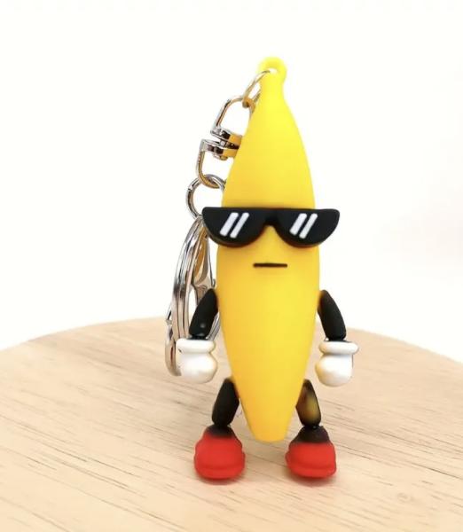 1pc Funky Banana 🍌 Keychain 
