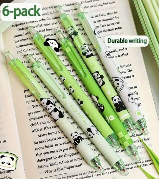 6pcs Cute Panda 🐼 Pens Set