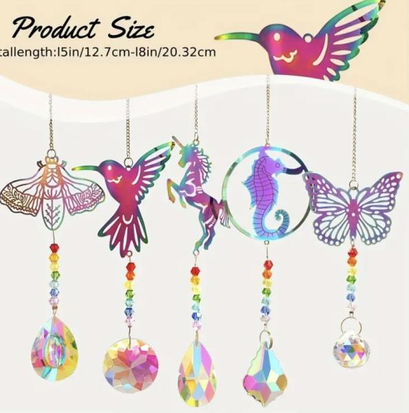 1pc Vibrant Crystal Sun Catcher 