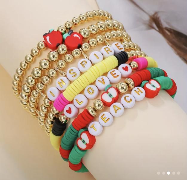 8pcs Teacher Appreciation Bracelet Set