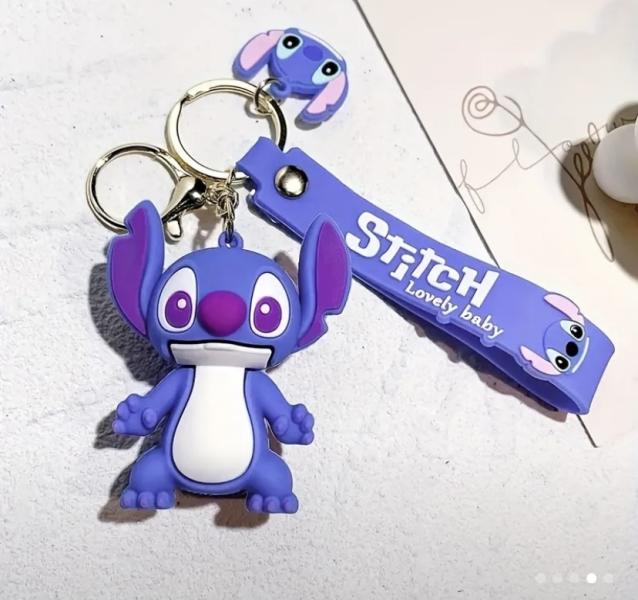 1pc Stitch Purple Keychain