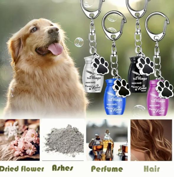 1pc Pet Urn  Keychain For Pet Ashes 🐾 