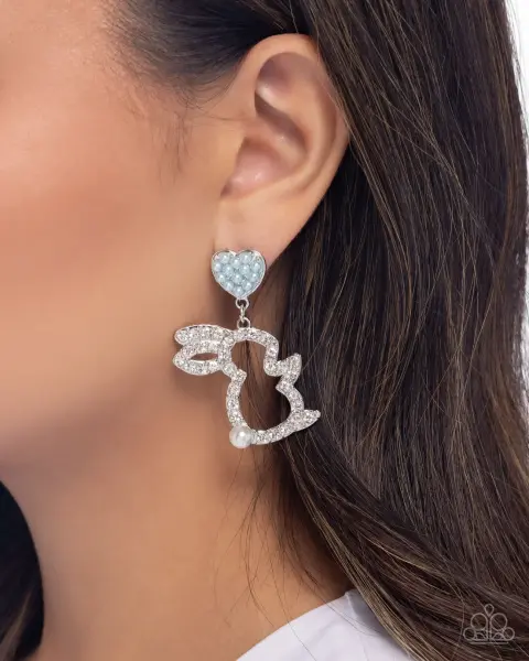 Paparazzi ~ Easter Element - Blue Post Earrings 