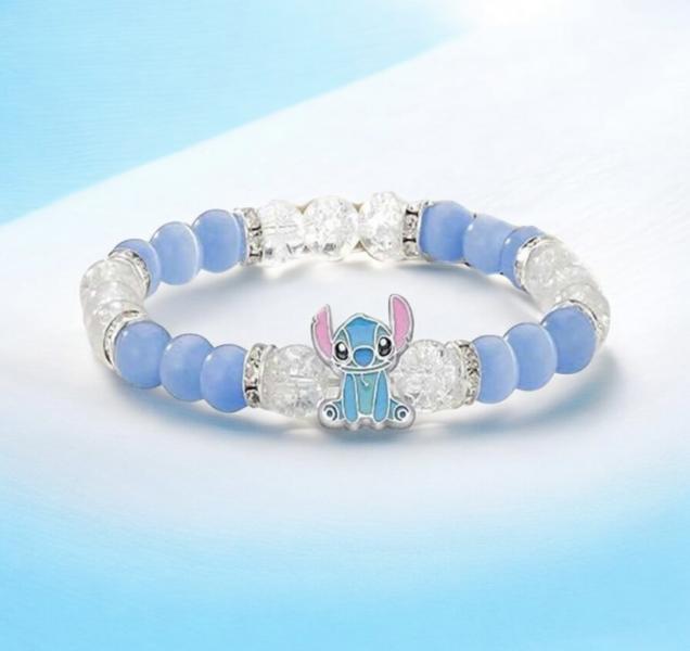 1pc Disney Stitch Charm Bracelet ~ Blue