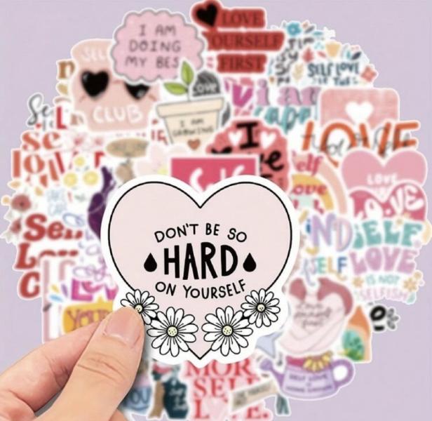 50PCS Self Love Self Care Stickers