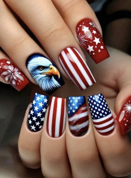I Set American Eagle 🦅 Press On Nails 