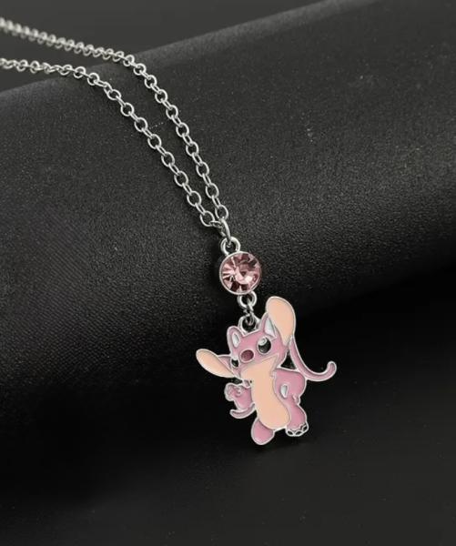 1pc Disney Angel Stitch Pendant Necklace 