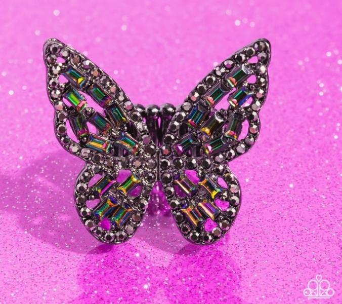 Paparazzi ~ Flauntable Flutter Multi Oil Spill Ring