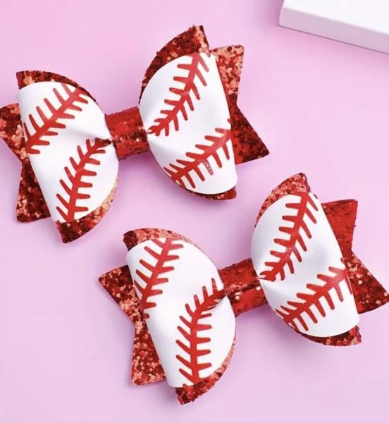 1 Pair Adorable Baseball ⚾️ Hair Clips