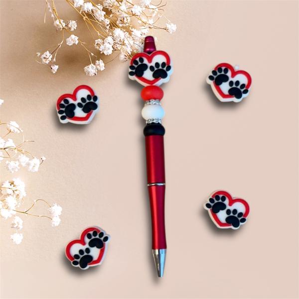 1pc Silicone Beaded Pen ~ Paw 🐾 