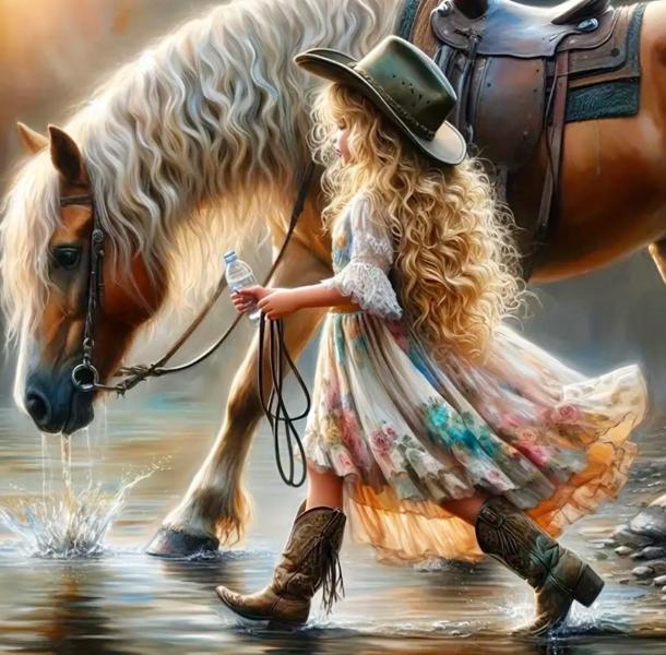 1pc Diamond Art Painting Kit ~ Horse