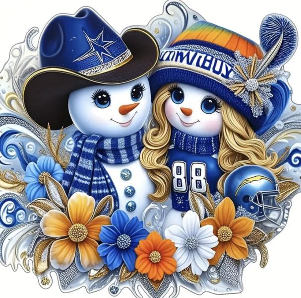 5D Diamond Art Painting Kit ~ Snowman ☃️ 