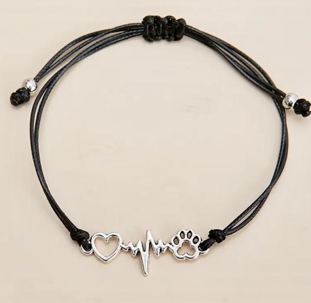 1pc Adjustable 🐾 Bracelet ~ Black