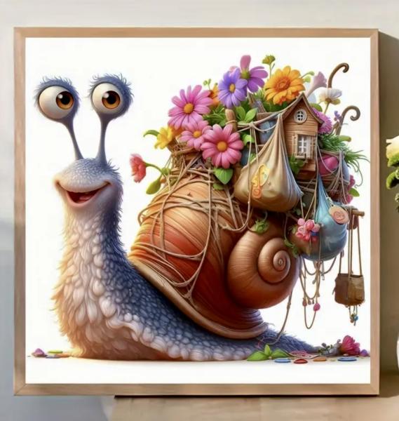 5D Diamond Art Painting Kit ~ Snail 🐌 
