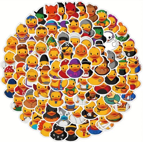 50ct Rubber Duck Stickers