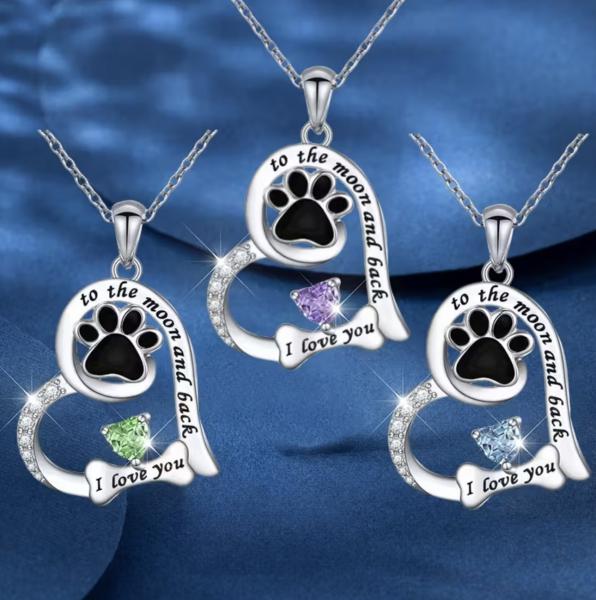 1pc Heart Paw 🐾 Necklace 