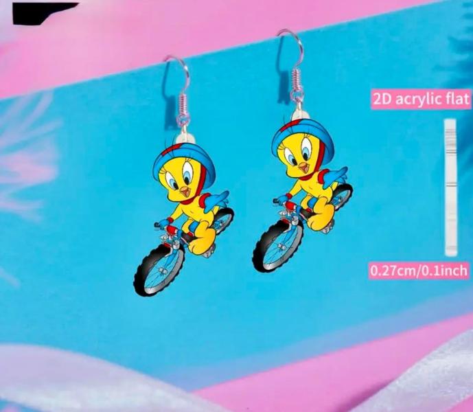 1 Pair Tweety Earrings 