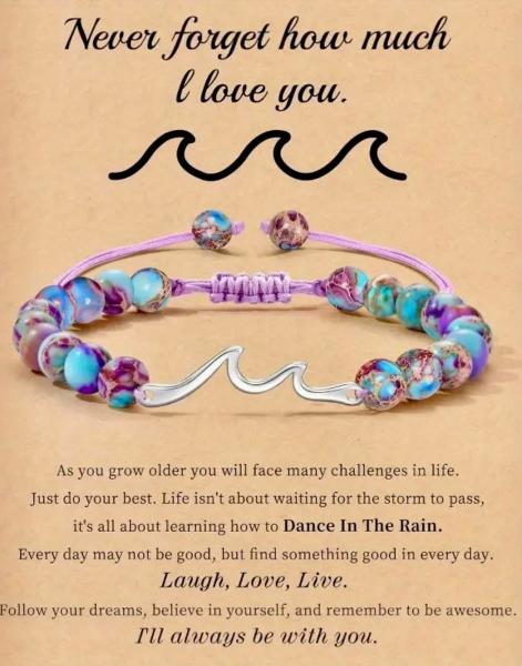 1pc Inspirational Wave Bracelet