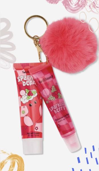 Hand Cream & Lip Gloss Duo Sparkling Berry