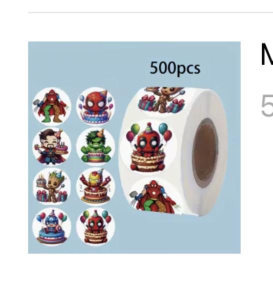 500pcs Roll Groot Stickers