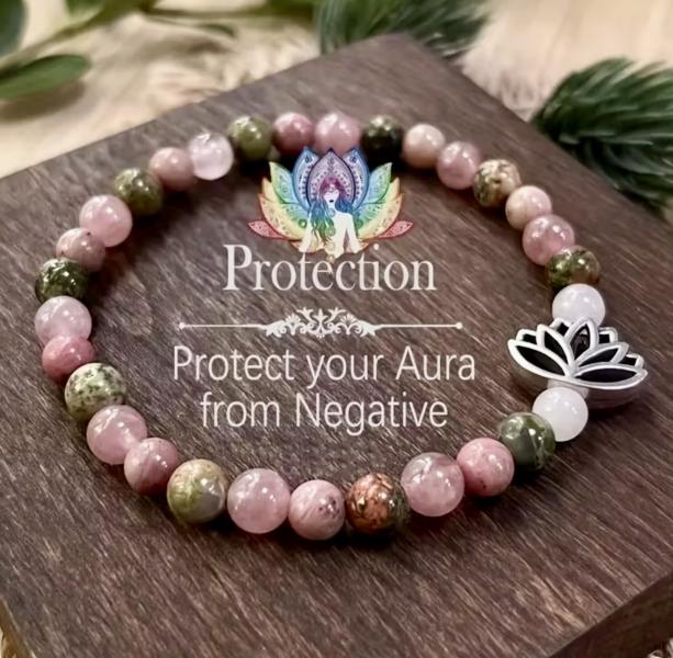 1pc Pink Quartz Chakra Bracelet 