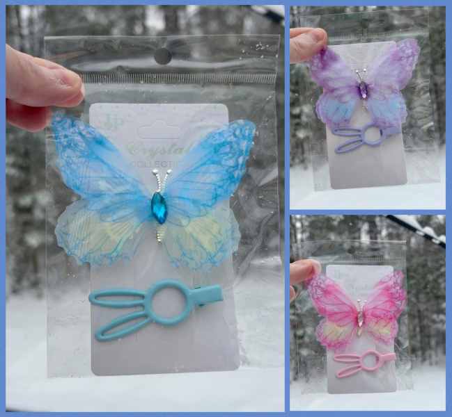 2pcs Butterfly 🦋 Hair Clips Set