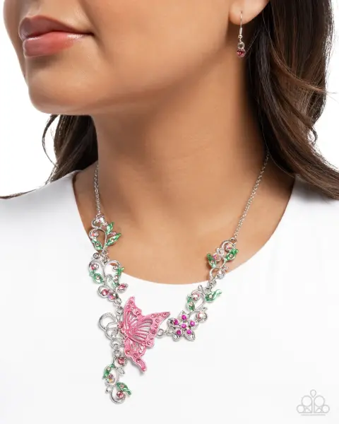 Valuable Vineyard - Pink Necklace - Paparazzi Accessories