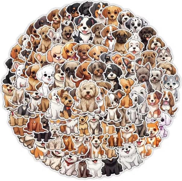 100pcs Adorable Dog Stickers