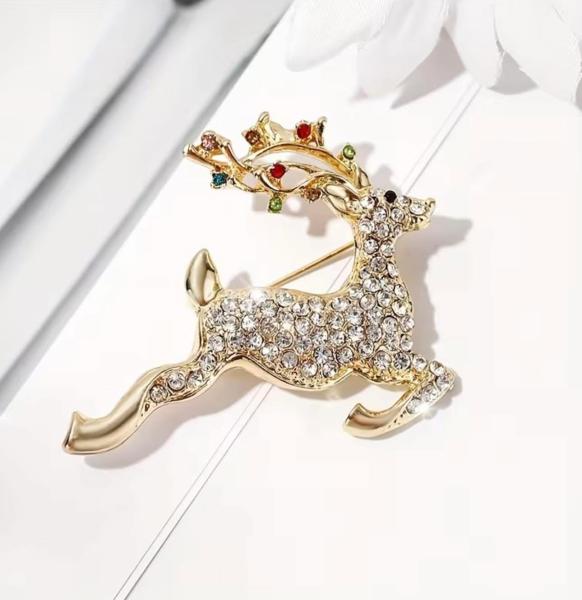 1pc Fashionable Reindeer Brooch Pin