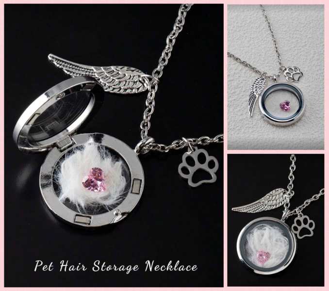 1pc Pet Hair Keepsake Necklace 🐾 