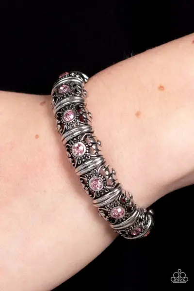 Paparazzi Bracelet ~ Ageless Glow - Pink