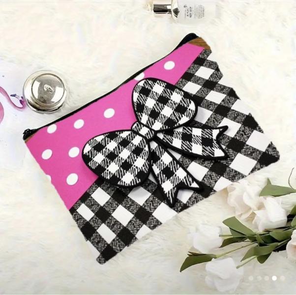 1pc Stylish Bow 🎀 Cosmetic Bag