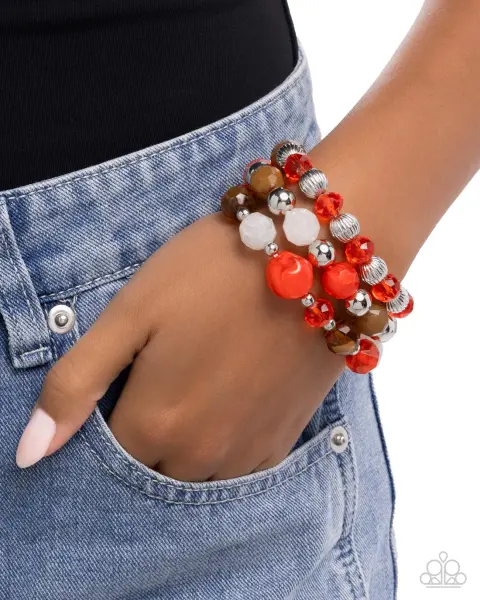 Paparazzi Bracelet ~ Colorful Collection - Red