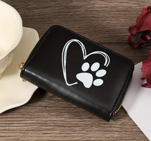 1pc Adorable Paw 🐾 Wallet ~Black 
