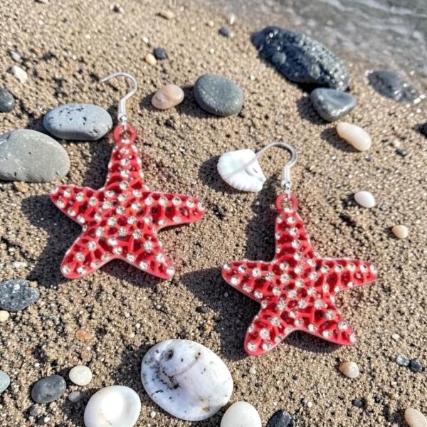 Paparazzi Earring ~ Skilled Starfish - Orange