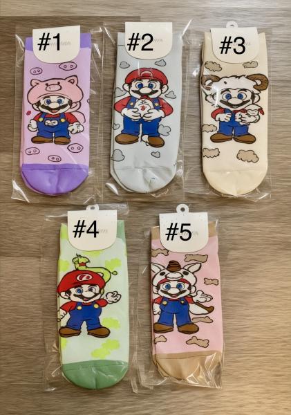 1 Pair Super Mario Character Socks 